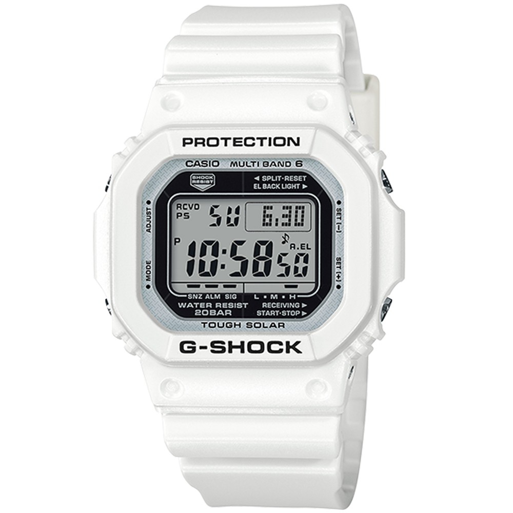 Casio卡西歐g Shock夏季白主題電波太陽能腕錶gw M5610mw 7 蝦皮商城