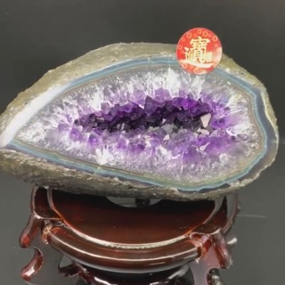 烏拉圭 紫晶洞 適合辦公桌 客廳小茶几