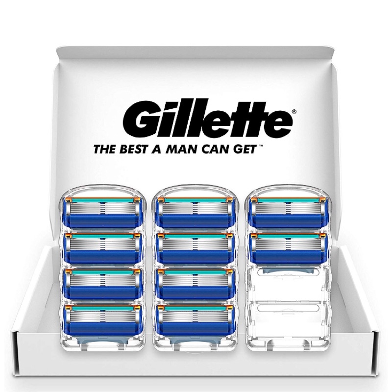 Gillette吉列 fusion proglide 無感六刀頭刮鬍刀片（十入）
