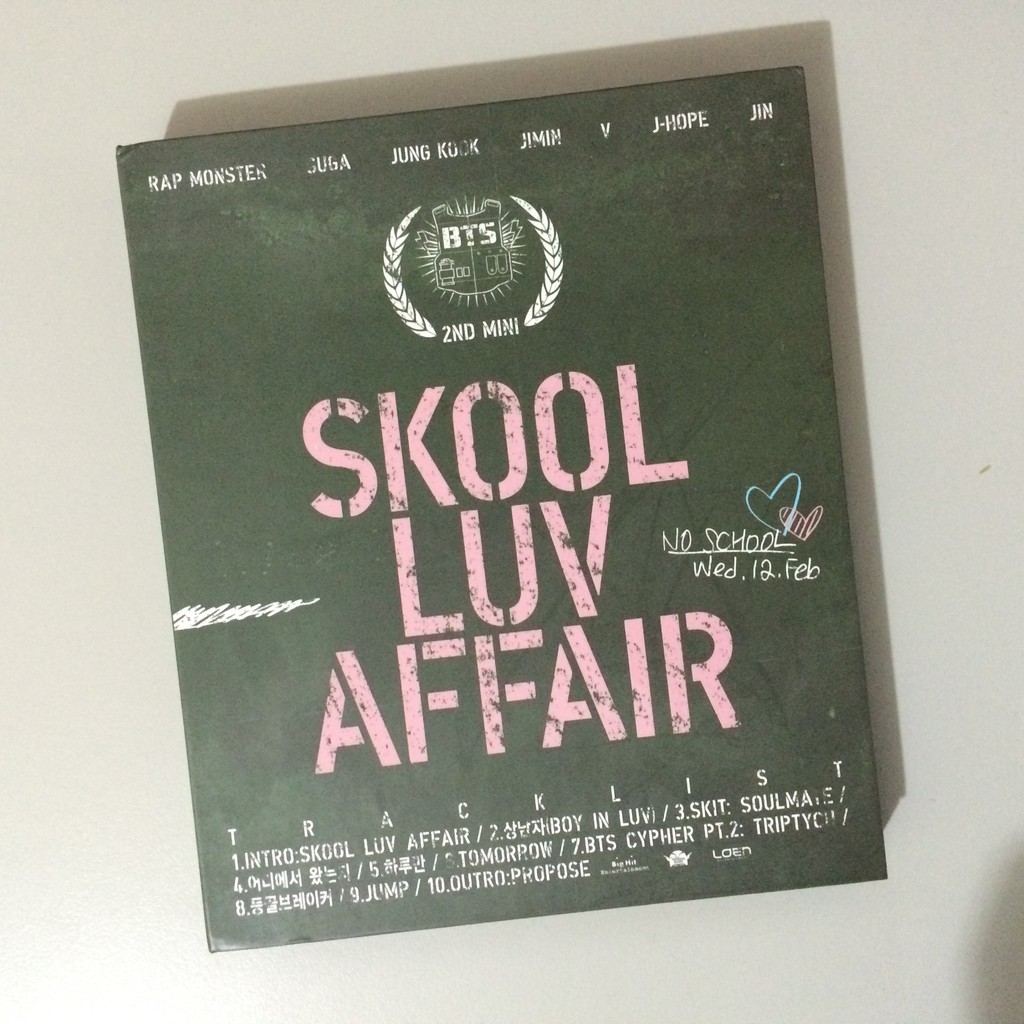 防彈少年團 BTS 韓版 Skool Luv Affair 迷你專輯．空專 ( 有損 )