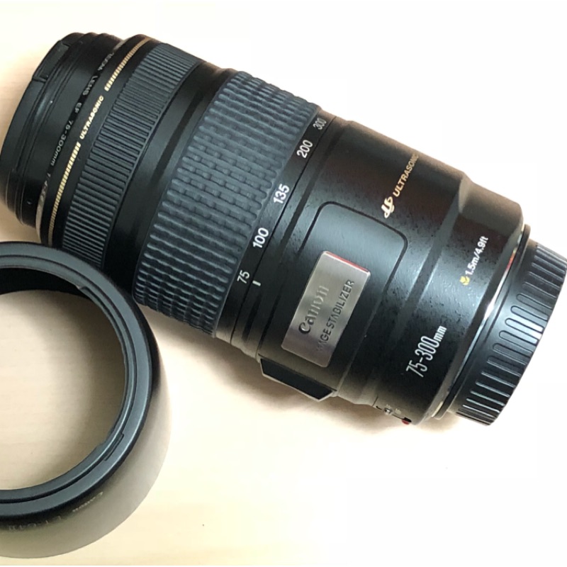 Canon EF 75-300mm f4-5.6 IS 小小黑打鳥鏡 櫥窗展示新品 胖白前身