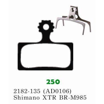 ASHIMA油壓碟剎碟煞來令片/來另片/剎車片/煞車片附彈簧Ad0106(Shimano XTR BR-M985)