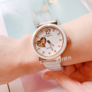 ［正品公司貨］valentino 范倫鐵諾 鏤空 機械錶 陶瓷錶 美鑽 防水手錶 白色 女錶 V61352白陶玫 現貨