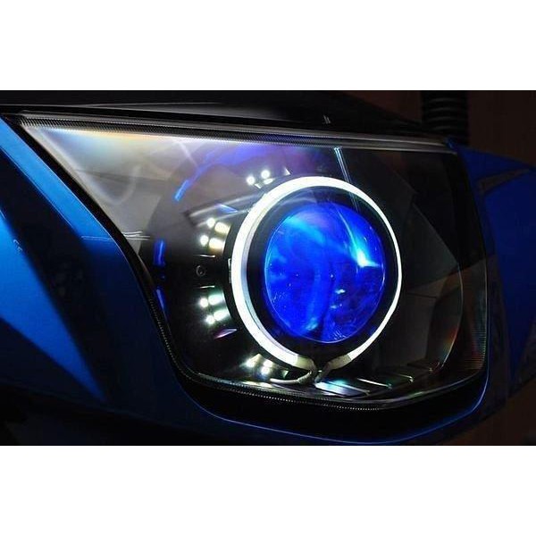 GTR AERO RS 改裝 魚眼大燈 HID 模組 總成 LED 光圈 天使眼 惡魔眼 電鍍飾圈