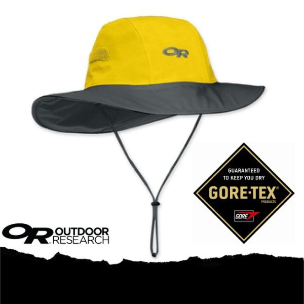 Outdoor Research 美國 Gore-Tex防水透氣保暖大盤帽《黃/深灰》/82130-498/輕/悠遊山水