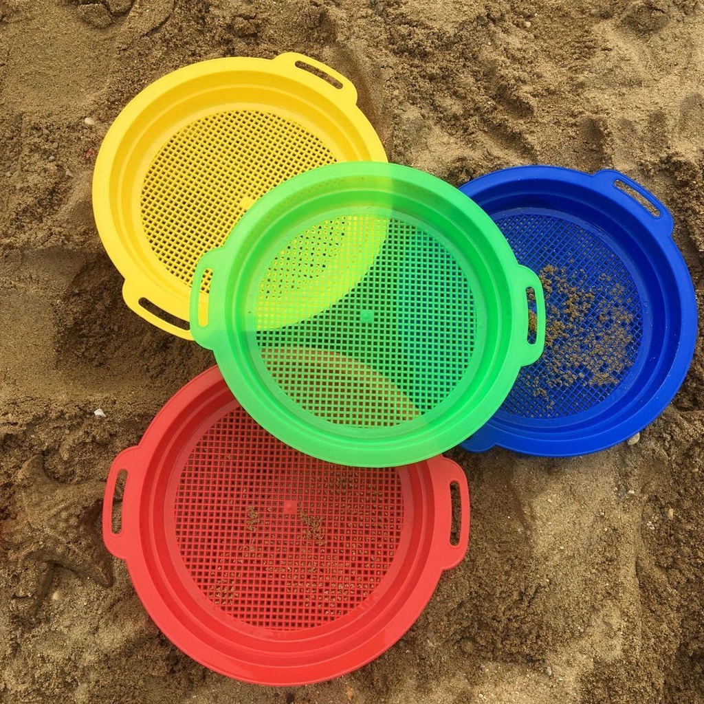 台灣爆款 沙灘玩具 篩沙工具 兒童玩沙神器工具 圓篩子wnldi96