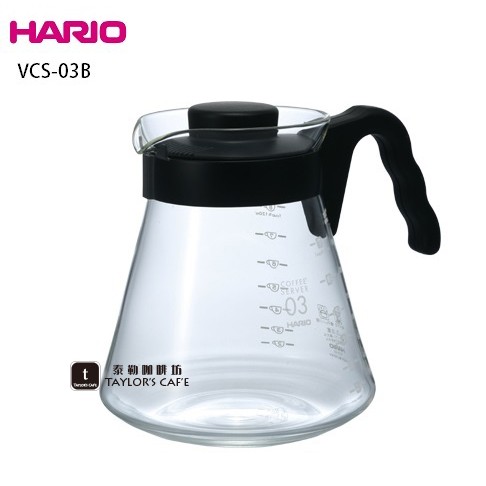 【TDTC 咖啡館】HARIO VCS-03B  可微波耐熱玻璃 好握咖啡壺 / 分享壺  / 玻璃壺 (1000ml)