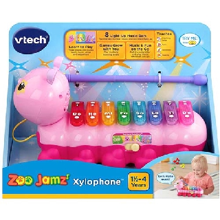 【英國 Vtech 】2合1動感敲敲毛毛蟲-粉