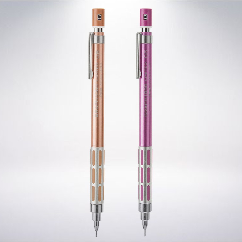 日本 飛龍文具 Pentel GRAPH 1000 製圖自動鉛筆: 金屬色限定版
