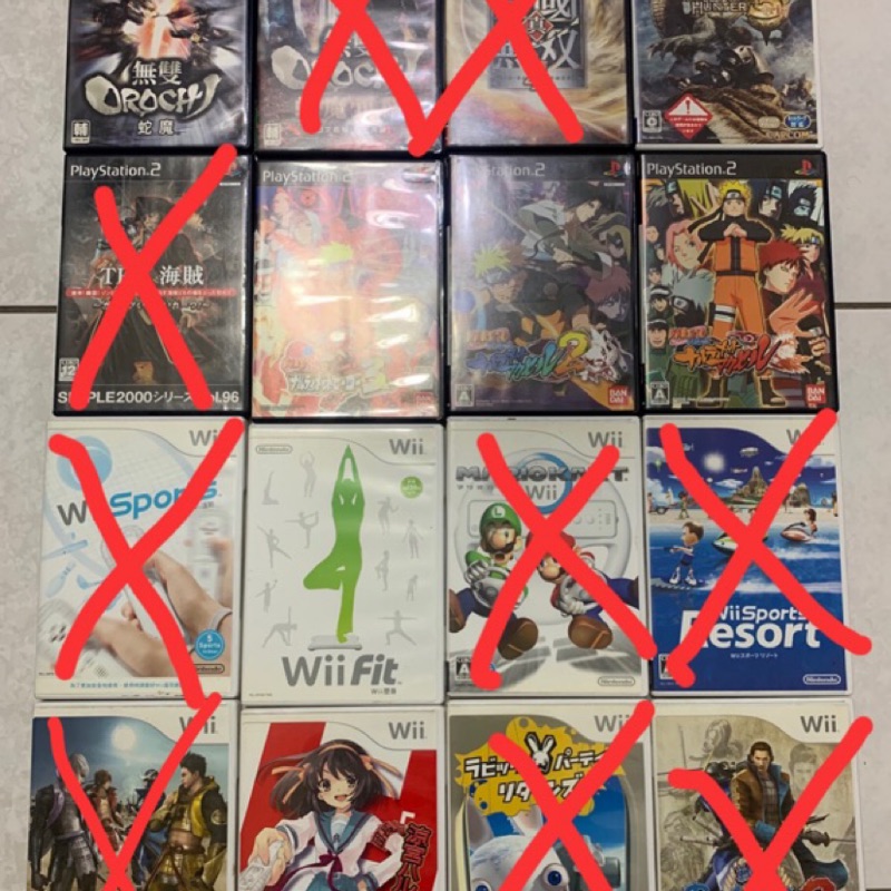 ［二手遊戲片］PS2/Wii/Wii fit🎮 馬力歐賽車/涼宮春日/三國無雙/無雙蛇魔/魔物獵人/戰國BASARA