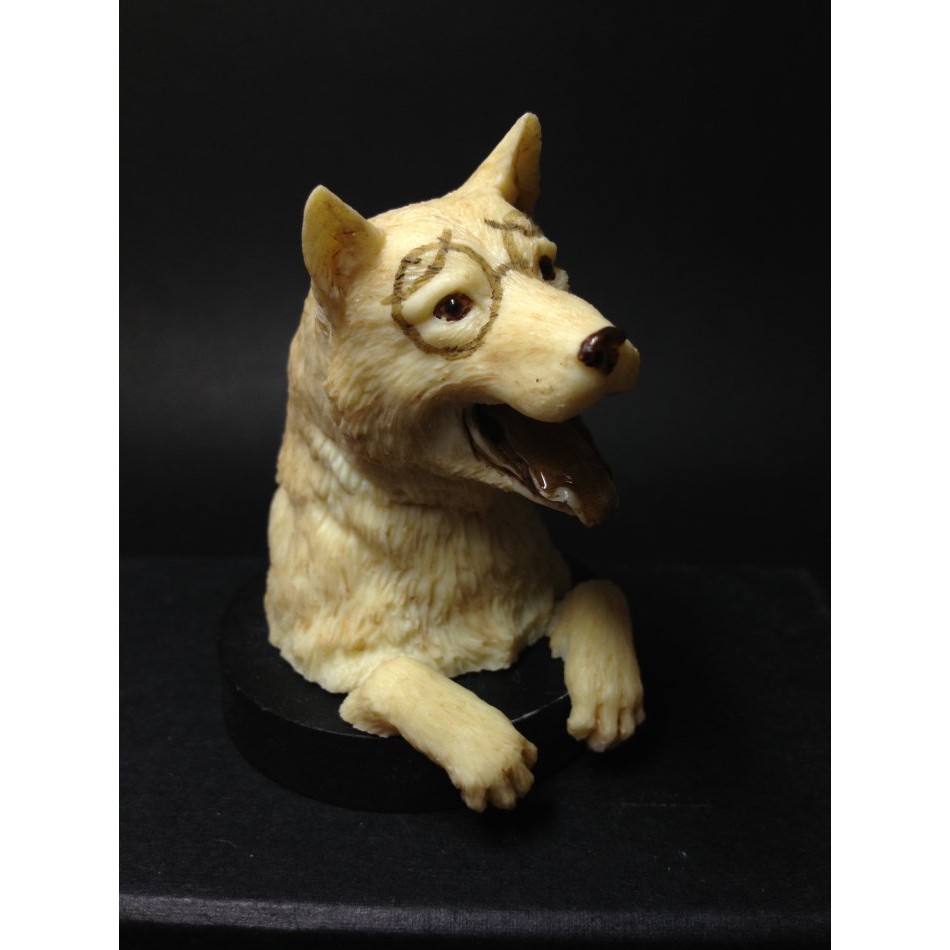 Yy 現貨uc 海洋堂漁師的角度竹谷隆之新田阿伊努犬胸像gk白模 蝦皮購物