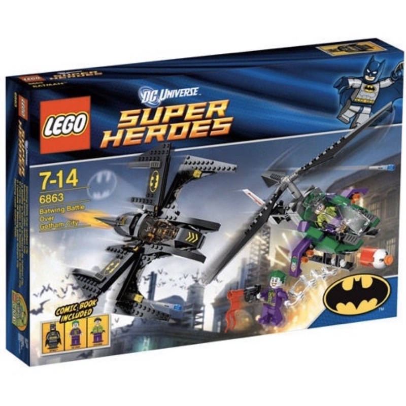 LEGO 樂高6863 超級英雄 蝙蝠俠 蝙蝠戰機高譚市天空追逐戰 Batwing Battle Over Gotham