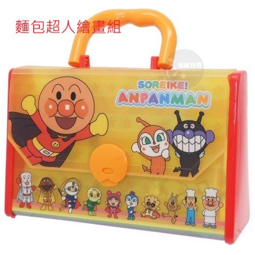 松鼠日貨 日本正版麵包超人anpanman 畫畫繪畫蠟筆著色手提收納 蝦皮購物