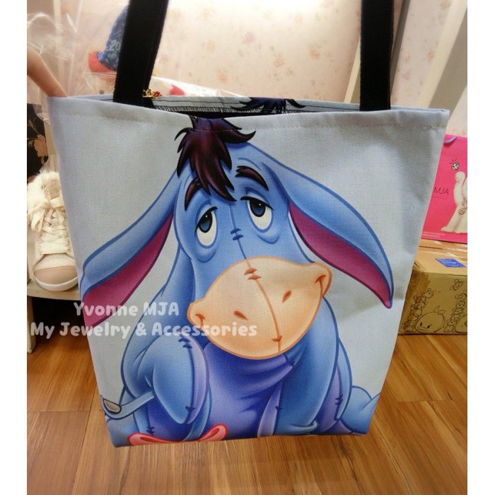 *Yvonne MJA* 美國 迪士尼 Disney 商店限定 正品 Eeyore 驢子 娃娃 萬用 堅固 購物 提袋