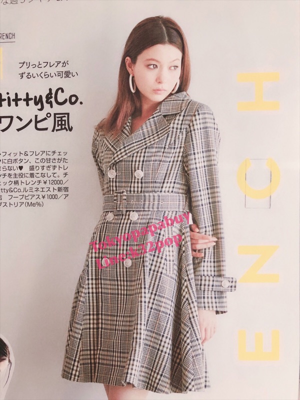 東京趴趴買日本代購 Vivi4月號titty Co格紋洋裝風外套 蝦皮購物