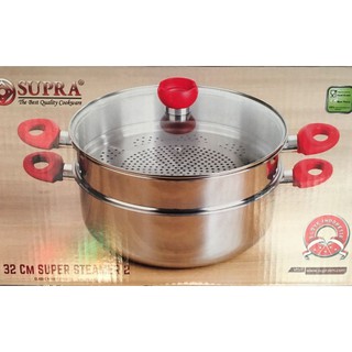 Super STEAMER SUPRA 蒸鍋堆疊2個28CM廚房用品28CM