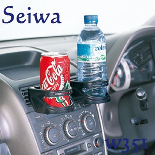 毛毛家 ~ 日本 SEIWA 出風口夾式固定 W351 飲料手機置物架 飲料架置杯架手機架 2入 冷氣風口