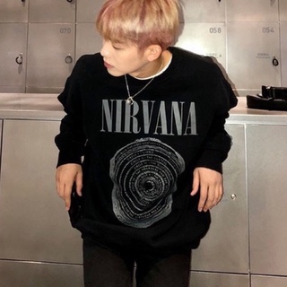 【20ss_select】韓國 NIRVANA 年輪 FUCKER SMOKIN 潮流大學T 寬鬆大學T 情侶 街頭穿搭