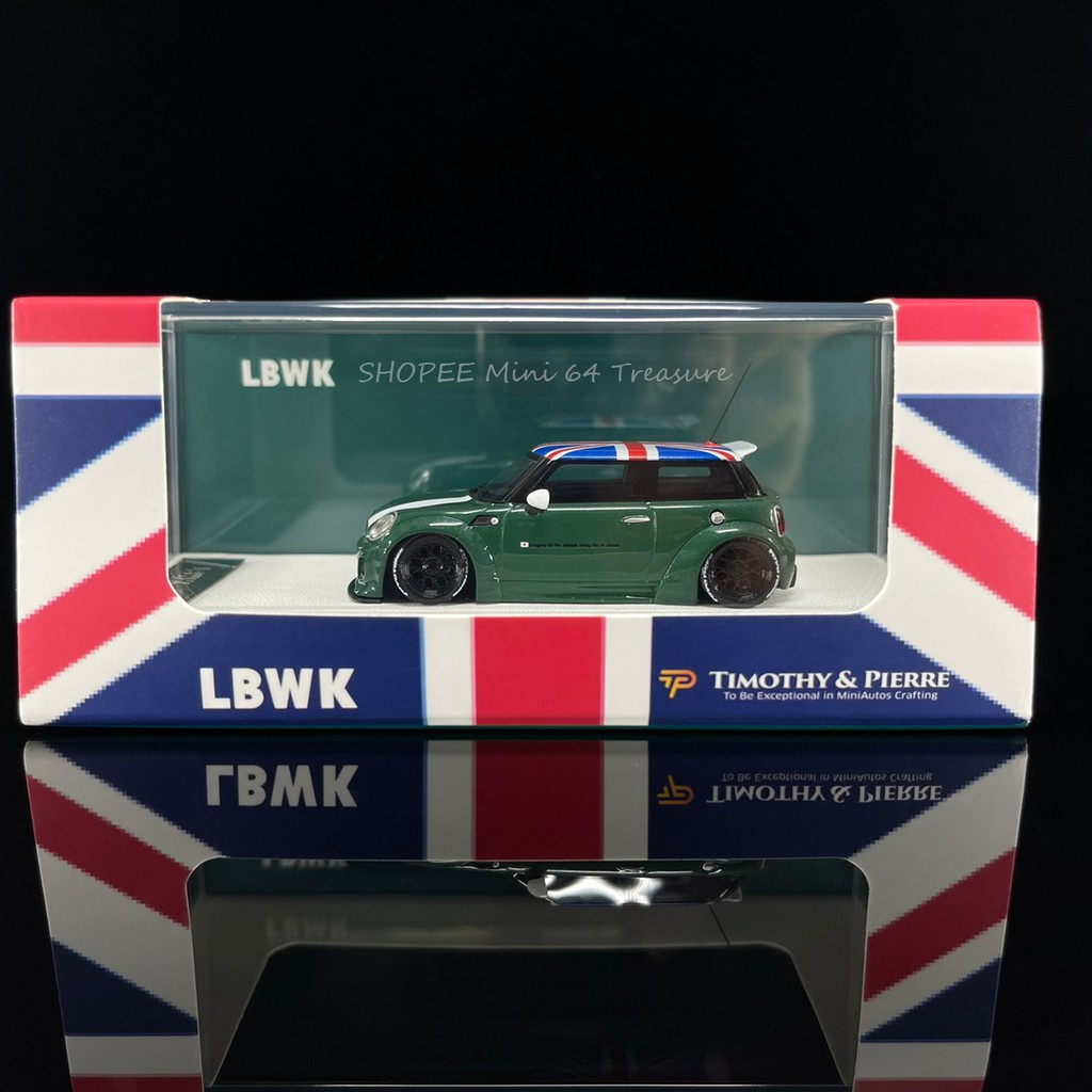 《自藏品》1/64 Timothy&amp;Pierre TP LB Mini Cooper 英國綠 限量499台