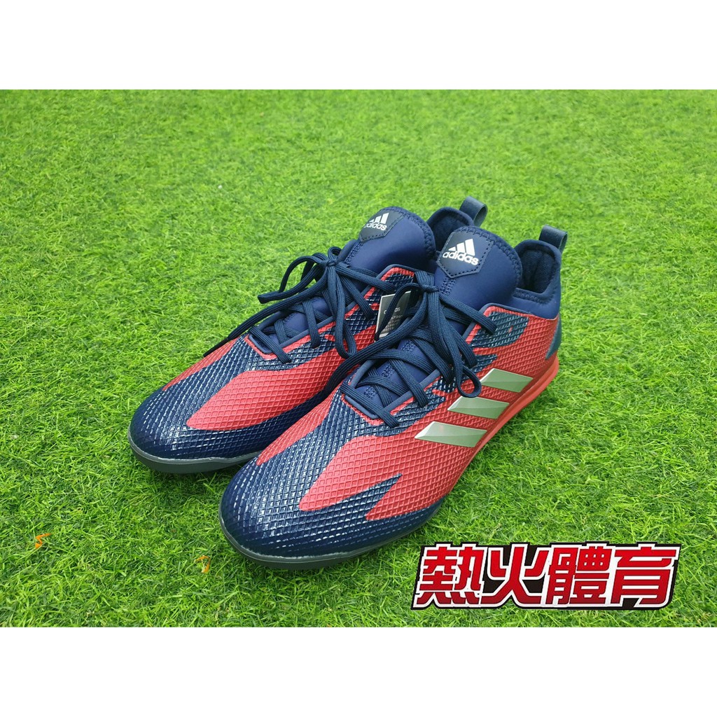 【熱火體育】adidas 進口 棒球 膠釘鞋 低筒 藍/紅 DB3454