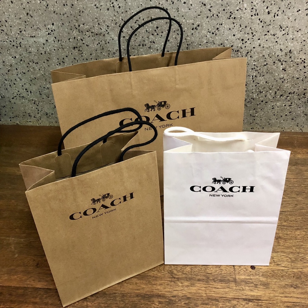 【美國代購】現貨 COACH 紙袋 紙盒 禮盒 送禮紙袋 提袋 品牌紙袋 禮物袋 包裝袋 手提紙袋 送禮包裝 送禮提袋