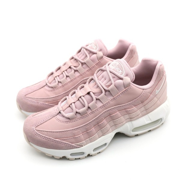 老爹鞋 NIKE WMNS AIR MAX 95 PRM 櫻花粉  乾燥粉 氣墊 麂皮 女 休閒鞋 慢跑鞋