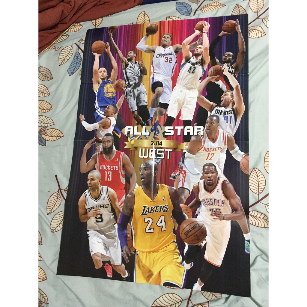 XXL美國雜誌海報 NBA東西區明星賽 2011 2014 KOBE BRYANT LEBRON WADE ROSE