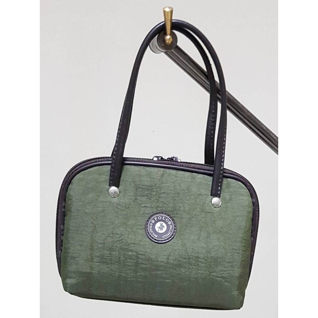 小手提包 小圓包 零錢包 PHILIP POLO 蕨綠色 大自然的顏色  外出散步 購物 簡約輕鬆