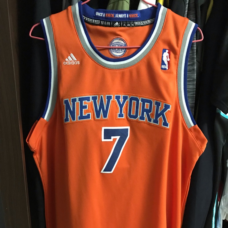 Carmelo Anthony 球衣 NBA 尼克隊 二手正版 adidas 橘色 甜瓜 青年版 YXL