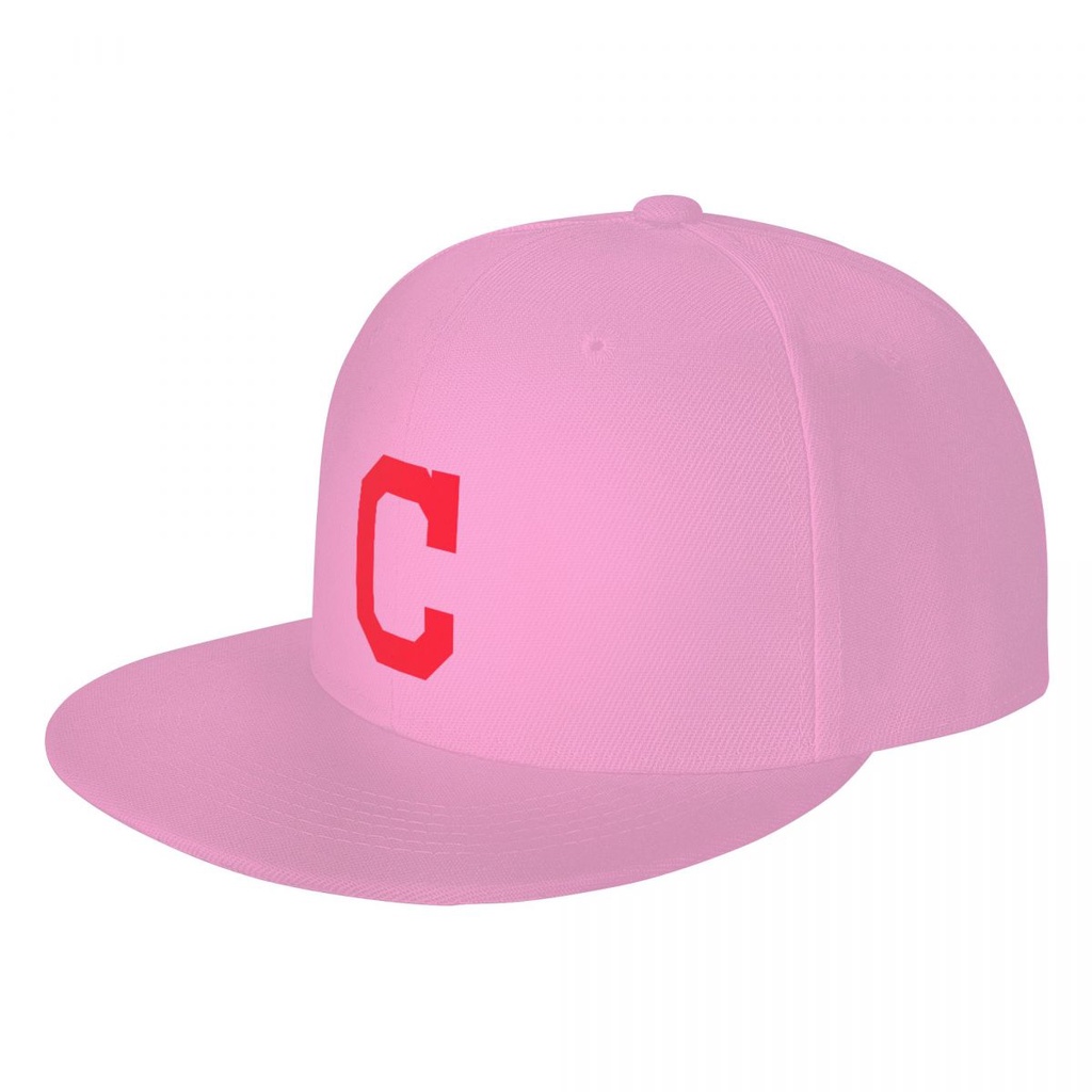 Cleveland Indians Logo MLB 平帽遮陽帽 印花鴨舌帽太陽帽 帽子 板帽 嘻哈街舞帽 平沿帽 潮帽