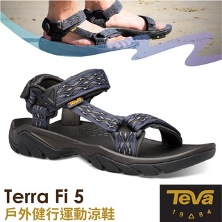 【美國 TEVA】送》男款戶外織帶運動涼鞋 Terra Fi 5.抗菌溯溪鞋 海灘鞋 水陸兩用鞋_1102456