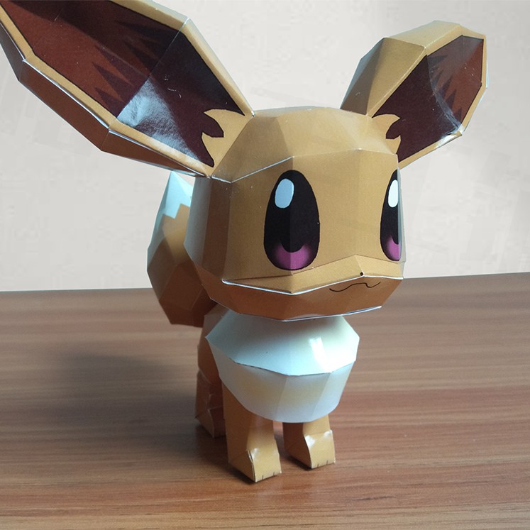 寶可夢_伊布 立體紙模型 手工 DIY 3D 摺紙 折紙 遊戲 動漫 ACG 神奇寶貝 Pokemon