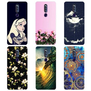 OPPO F11 Pro Printe 手機殼卡通後蓋適用於 OPPO F11 Pro 軟矽膠 TPU 手機殼