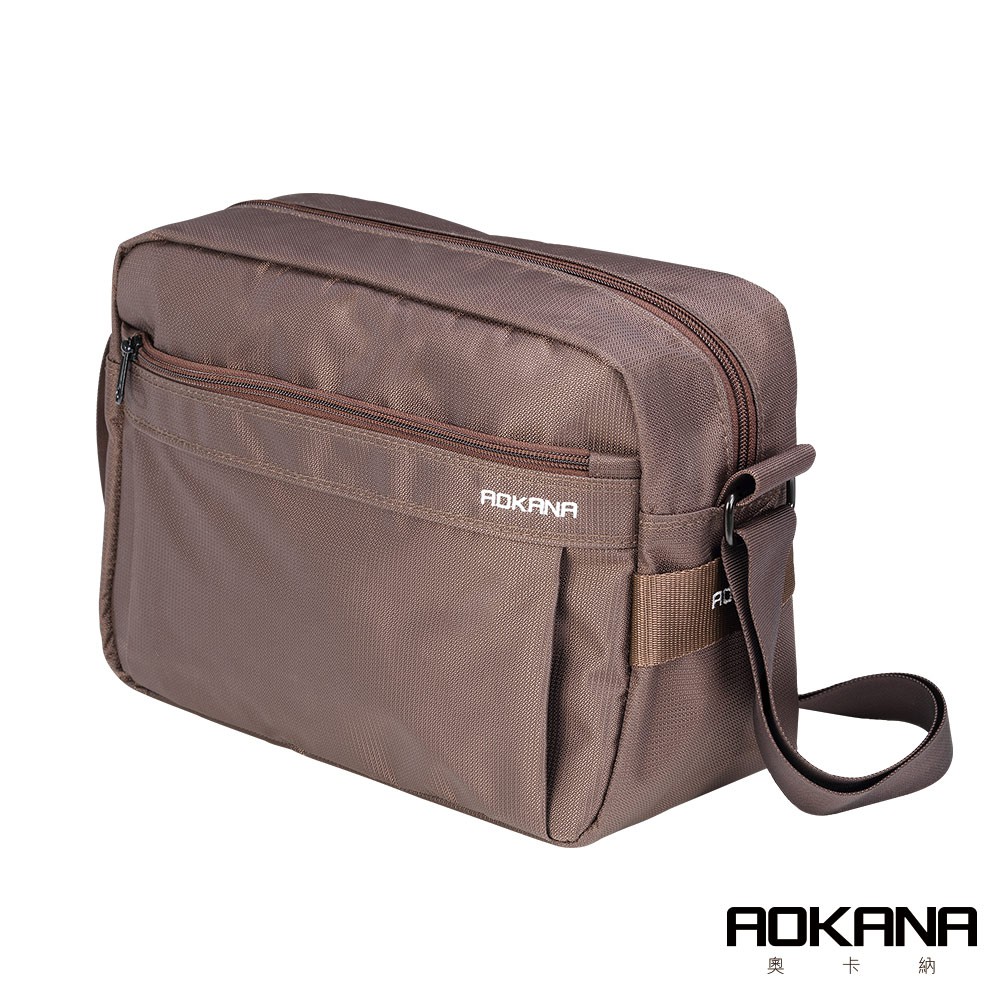 AOKANA 俐落輕巧Layers系列 可插掛拉桿 盥洗包 側背包多隔層設計 側背包 斜背包 YKK拉鍊 02-035