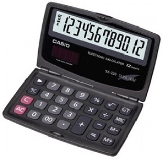 【阿筆文具】//CASIO 卡西歐// SX-220 / 國家考試用/ 12位元數/ 商用計算機/輕巧摺疊式方便攜帶