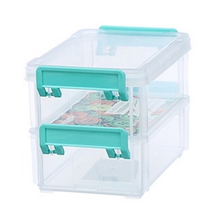 ☆88玩具收納☆5號高點連結盒 CC502 透明整理盒飾品盒零件盒收納盒文具盒分類盒玩具盒2pcs 470ml 特價