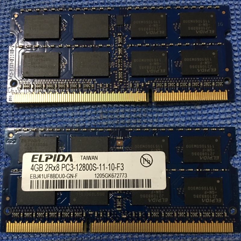 ELPIDA 爾必達 DDR3 4G x2 1600MHz 筆電專用記憶體
