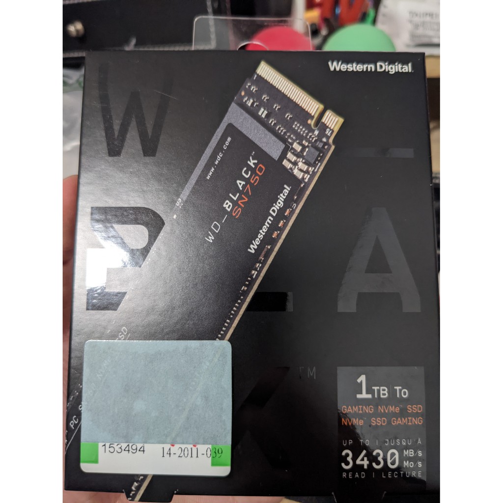 全新-WD M.2 SSD SN750 1T 無散熱片版本 五年保固