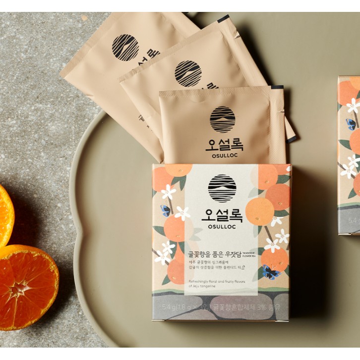 韓國osloc Woojatdam 柑橘花香果香茶1 8克x 3ea 韓國傳統茶綠茶發酵茶花茶水果茶混合茶 蝦皮購物
