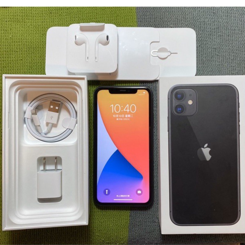 Iphone11 128g 黑無傷95成新6 1吋i11 11 Iphone 全配二手機中古機面交貨到付款 蝦皮購物