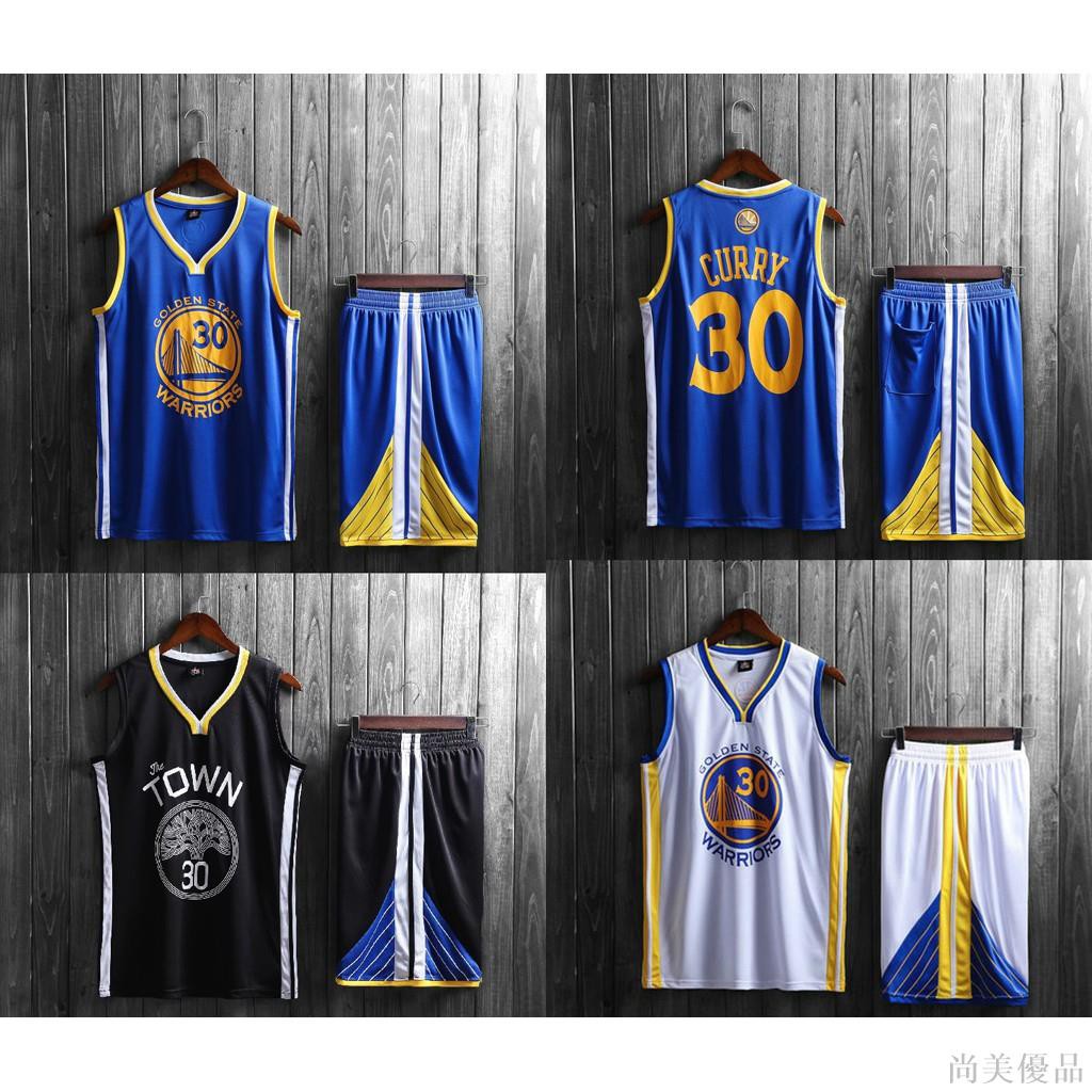 【現貨熱銷】NBA球衣 金州勇士球衣 30號 Stephen Curry 男生籃球訓練套裝 籃球服運動服