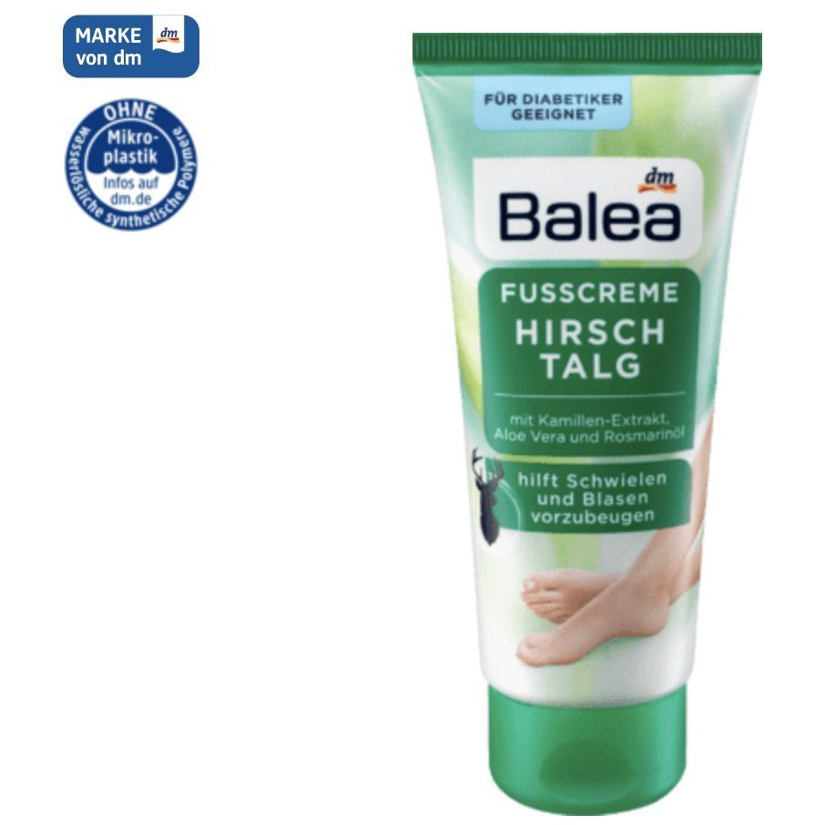 草Ba德國代購 Balea 芭樂雅 足部護理 鹿脂膏 護腳霜 含天然鹿脂和蘆薈