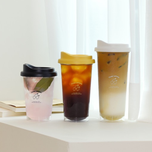 Juicy/ 韓國文創 three lemons 簡約隨行杯 環保 隨身杯 飲料杯 現貨 特價出清