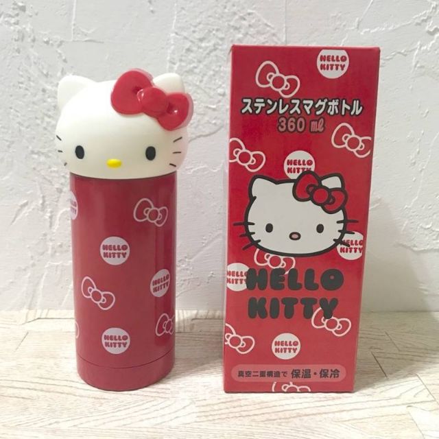 【正版】日本帶回 Hello kitty 貓頭保溫杯