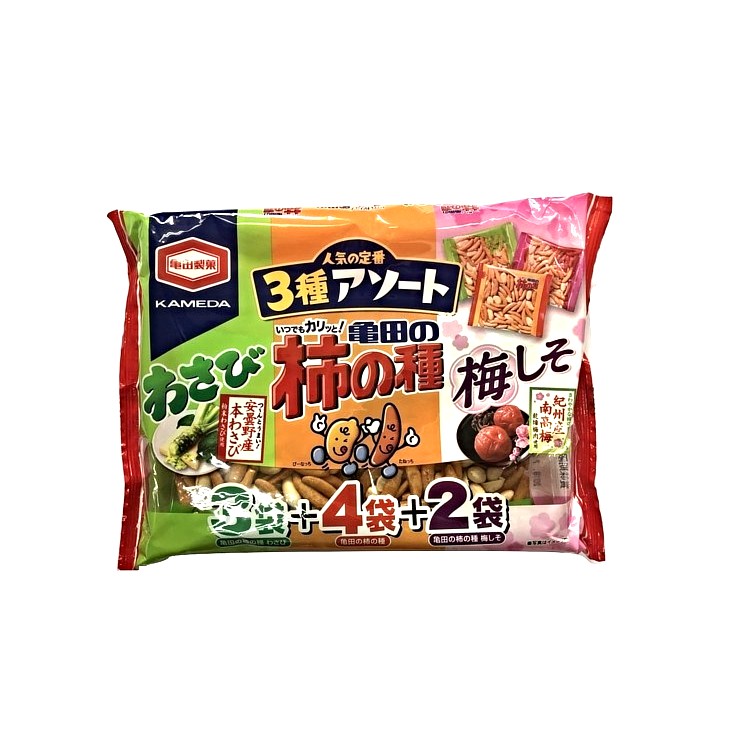 龜田製菓 人氣3種柿種米果 250g