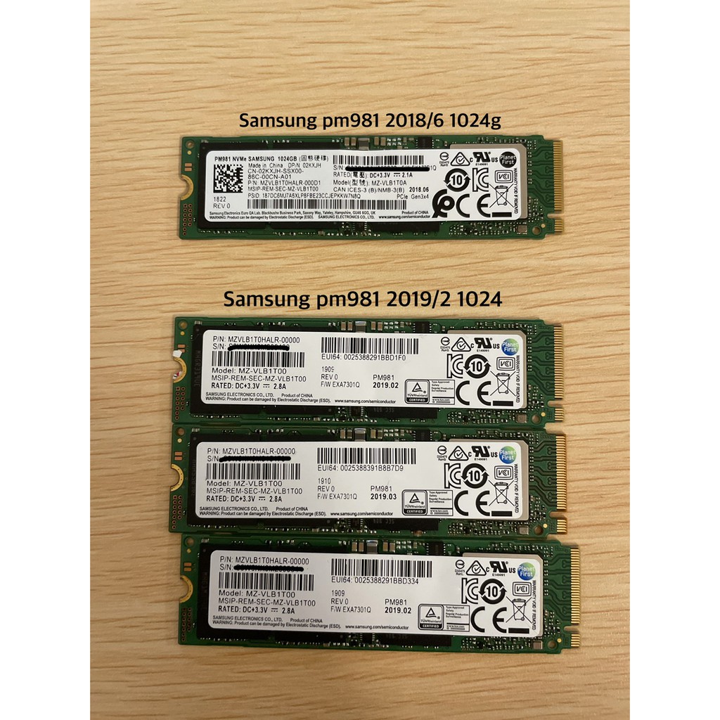 [降價]三星 SAMSUNG PM981 PM961 SM961 1TB M.2 PCIe NVMe SSD 固態硬碟