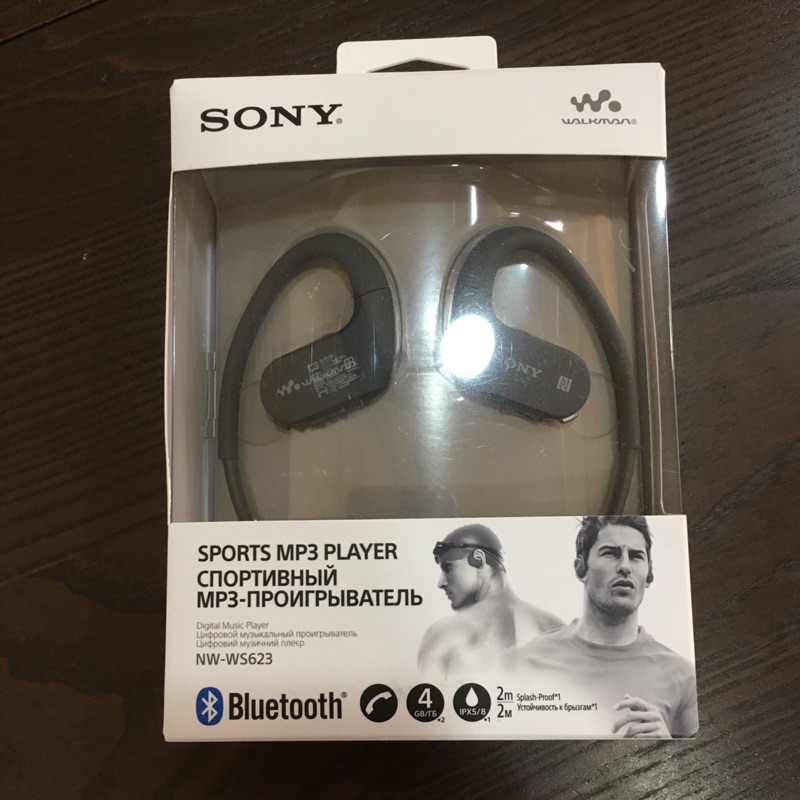 藍牙耳機 游泳隨身聽 SONY NW-WS623 台灣公司貨 黑色 防水無線隨身聽耳機