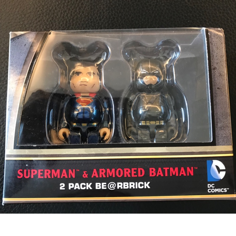 Be@rbrick 蝙蝠俠 超人 Superman &amp; armored batman