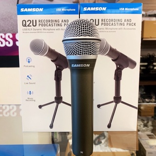 預購中 贈多種配件 Samson Q2U XLR USB 兩用 動圈式 麥克風 錄音 會議 廣播 ATR2100X
