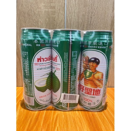 ❤️幸福❤️快速出貨~現貨供應~好聖地  泰國原裝進口椰子汁 100%純天然椰子汁 520ml 椰子水 清涼退火 解渴